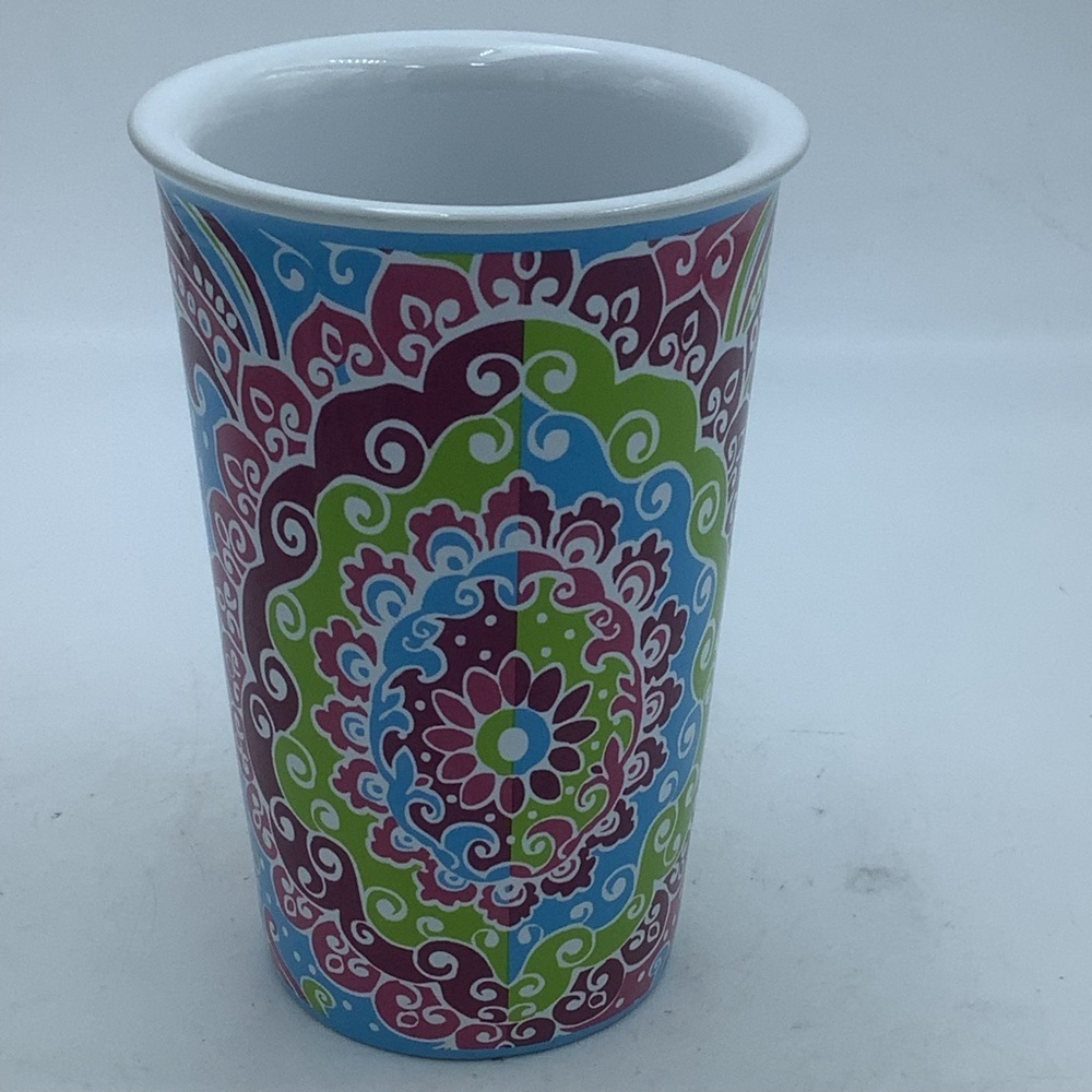 Longaberger Pottery Vitrified Travel Mug
